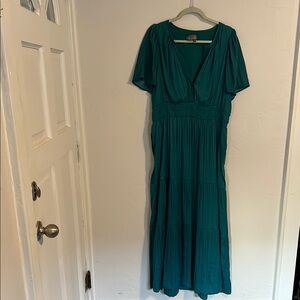 Elegant Teal Maxi Dress